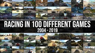 This Is What Driving In 100 Different Racing Games Looks Like 2004  2019 [upl. by Enaamuj]