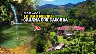 Lo más Nuevo EN EL SALVADOR Nueva cabaña dentro de un beneficio de café con cascada en Jayaque [upl. by Eudora167]