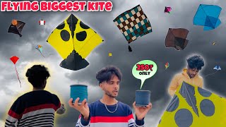 Flying Biggest Kite😍 With  Monofill Gattu 😱  Monofill Gattu Just In 250₹🔥  Kite Fight 2023 [upl. by Wylie667]