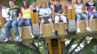 Doppelter Donnerbalken drop tower onride POV Erlebnispark Tripsdrill Germany [upl. by Hsatan]