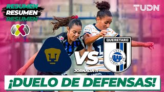 HIGHLIGHTS  Pumas vs Querétaro  Liga Mx Femenil AP2024J11  TUDN [upl. by Sinnej305]