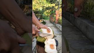 Special skill for peeling coconut skills satisfying asmr [upl. by Eislel211]