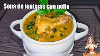 SOPA DE LENTEJAS CON POLLO [upl. by Eninahs]