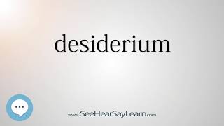 desiderium  Smart amp Obscure English Words Defined 🗣🔊 [upl. by Esil]