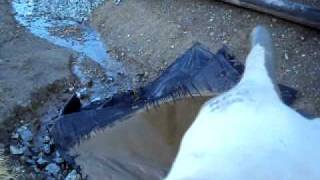 Geotextile and Foam Check Dam Bad InstallationAVI [upl. by Tuhn892]