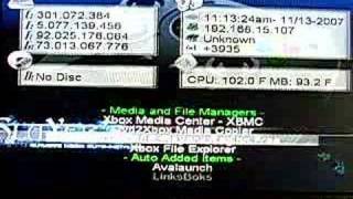 XBox DuoX2 320GB HDD Slayer Avalaunch XBMC [upl. by Nashom]