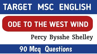 Ode to the West Wind Mcq Questions [upl. by Heilner]