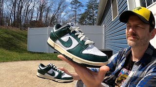 Nike Dunk Low  Vintage Green  W  These are SOOOOO GOOD [upl. by Ailicec974]