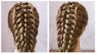 Tuto coiffure simple cheveux long mi long facile à faire 💗 Coiffure tresse originale [upl. by Coady]