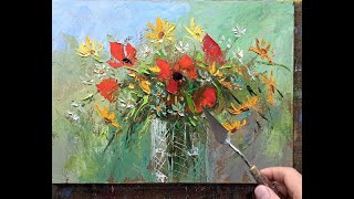 Bouquet palette knife [upl. by Eimarej]