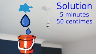 Eau qui goutte du plafond depuis le voisin du haut Solution quoi faire comment réparer résoudre [upl. by Len397]