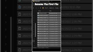 Rename Multiple Files 📁 in One Click 🖱️ techtricks rename [upl. by Styles321]