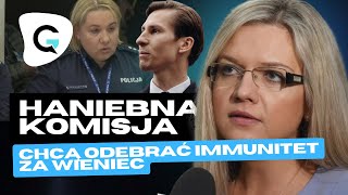 Wassermann vs policjantka Upokarzająca komisja Chcą ścigać Kaczyńskiego za haniebny wieniec [upl. by Nnylsia]