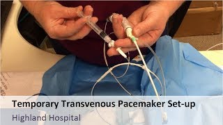 Temporary Tranvenous Pacemaker Setup [upl. by Asile]