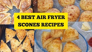 HOW TO MAKE AIR FRYER SCONES RECIPE WITH FOUR DIFFERENT FLAVOURS [upl. by Nitsirc]