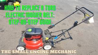 How to Replace a Toro Electric Mower Belt StepbyStep Guide [upl. by Conrad]