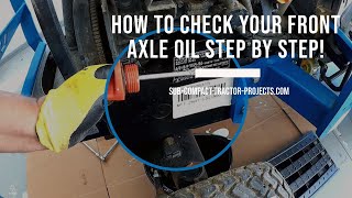 LS MT125  How To Check Front Axle Oil Step by Step [upl. by Blum]