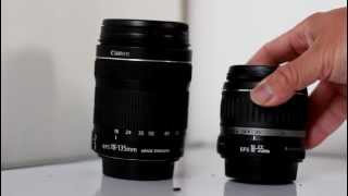 CompareReview Canon 1855mm vs 18135mm f3556 kit lens for T4i650D Kit Part I [upl. by Marjy557]