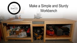 Make a Simple and Sturdy 2x4 Workbench [upl. by Tenrag]