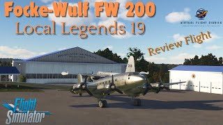 Microsoft Flight Simulator Fockewulf FW 200 CondorAircraft Review msfs2020 inibuilds [upl. by Kroo]