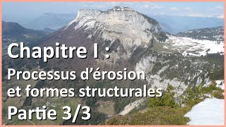 Processus dérosion et formes structurales 33  Géographie des environnements [upl. by Torras259]