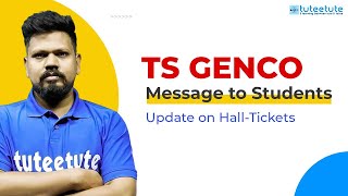 TS Genco  Update on HallTickets genco tsgenco [upl. by Eedyah134]