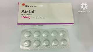 Airtal 100mg Tablet Uses in Urdu Airtal Tablet 100mg Uses Airtal Tablet Side Effects Aceclofenac [upl. by Acimak]