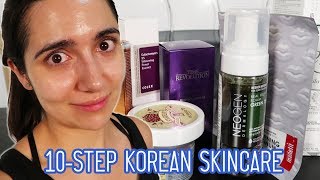 I Tried A 10Step Korean Skincare Routine For A Month [upl. by Aneetsirk]