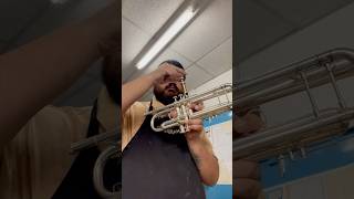 Trumpet Piston Valve Repair and rethreading I am not a trumpet player bandinstrumentrepair [upl. by Olpe]