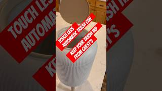 Bathroom upgrade Touchless Automatic Trash Can motionsensortrashcan [upl. by Ahtnahc]