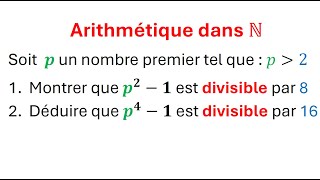 Arithmétique dans N  les nombres premiers  les diviseurs et les multiples  tronc commun [upl. by Ayahc]