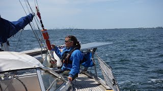 Sailing 10 knots trough quotThe Racequot to Newport  NY TO NEWPORT  SAILING MONICA  EP 15 [upl. by Noiram]