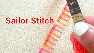 Sailor Stitch  Embroidery for beginners [upl. by Giraud]