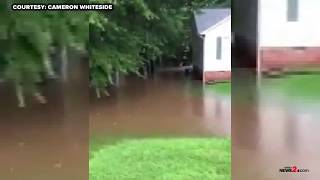 Thomasville Hit With Flooding [upl. by Ynalem795]