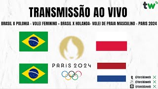 Brasil x Polônia AO VIVO  Vôlei Feminino Paris 2024  Torcida Web [upl. by Aleuqahs]