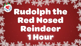 Rudolph the Red Nosed Reindeer Song 🦌 Christmas Song with Sing Along Lyrics 🎅 [upl. by Lasko]