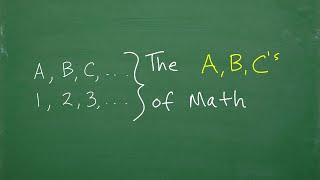 Let’s Learn The A B C’s of Math…StepbyStep… [upl. by Mickie]