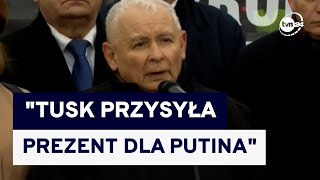 Okrzyki quotkłamcaquot na miesięcznicy smoleńskiej Kaczyński policja łamie prawo [upl. by Raul]