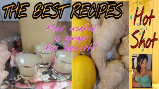 Best Recipe Ginger hot shot GINGER HAS POWERFUL ANTIOXIDANT  So easy to make your own [upl. by Cottrell]