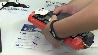 How to install Samsung MLT D108S toner cartridge for Samsung ML 1640 printer by 123Ink ca [upl. by Aspasia]