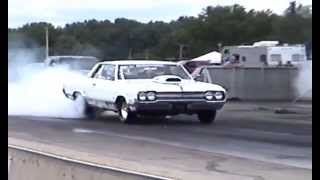 ROCKET RACING 1965 Olds Oldsmobile DRAG RACE 442 [upl. by Assilym]