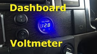 Fitting a Voltmeter in the Dash [upl. by Nomled]