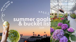 summer goals amp bucket list ft new hobbies books to read amp habits [upl. by Drucy]