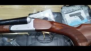 Acciaio Breda Made Italy 12 bore side by side non ejectorGolden triggers  Please watch [upl. by Barret]