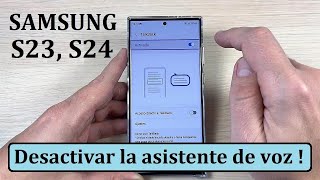 Cómo desactivar la asistente de voz TalkBack en Samsung Galaxy S23 S24 Plus amp ULTRA [upl. by Aleina997]