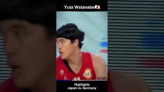 Yuta Watanabe Highlights Japan vs Germany FIBA World Cup yutawatanabe fibaworldcup [upl. by Korie]