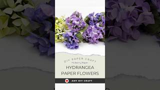 DIY Hydrangea Paper Flowers Paper Flowers Tutorial Paper Hydrangeas paperflower [upl. by Annoiek]