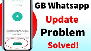 GB Whatsapp New Version Download Problem Solved  How to download GB Whatsap [upl. by Cesya]