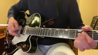 Johnny Cash Folsom Prison Blues guitar cover Gretsch Silver Falcon  Fractal Audio Axe FX III [upl. by Kristofor]