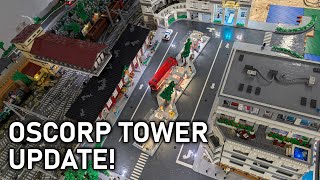 Massive LEGO® Progress Oscorp Tower Bus Station amp Roundabout [upl. by Washko]